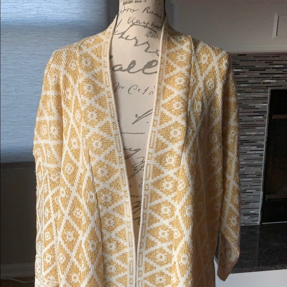 JR Bentley Women Sweaters - Jr Bentley woman vintage yellow and white cardigan
